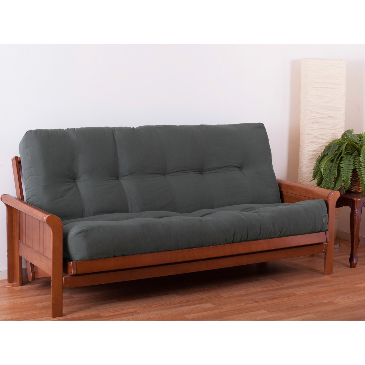 Blazing Needles Renewal 10-inch Twill Full-size Futon Mattress - Steel Grey - Steel Grey